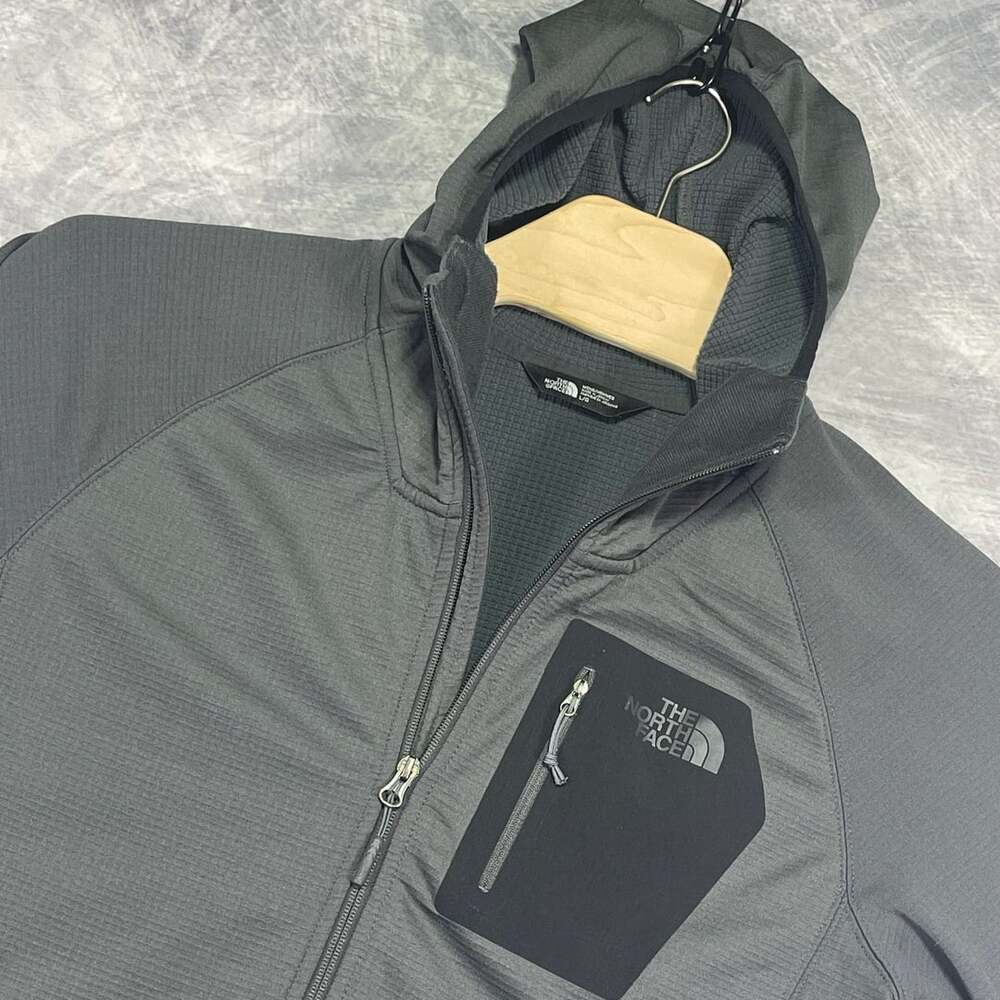 The North Face Men's Gray Full Zip Hoodie Jacket Size L